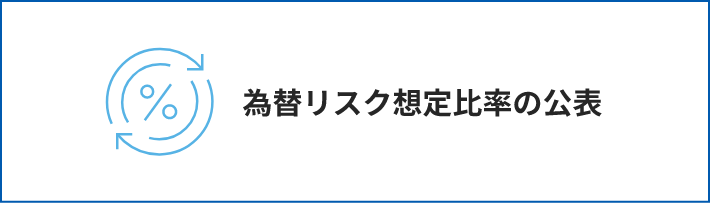 為替リスク想定比率の公表